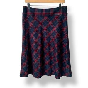 ZAC & RACHEL A-Line Skirt Plaid Red Blue Size 8